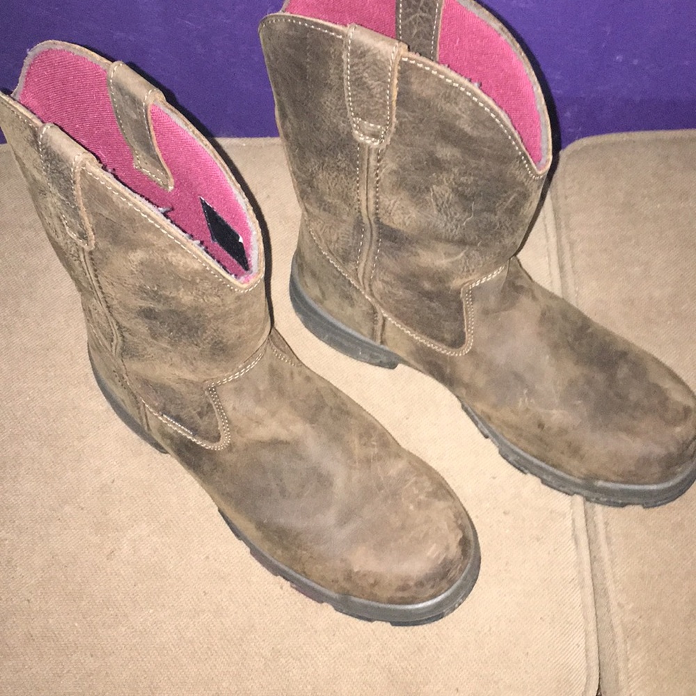 Waterproof composite toe wolverine boots size 11.5